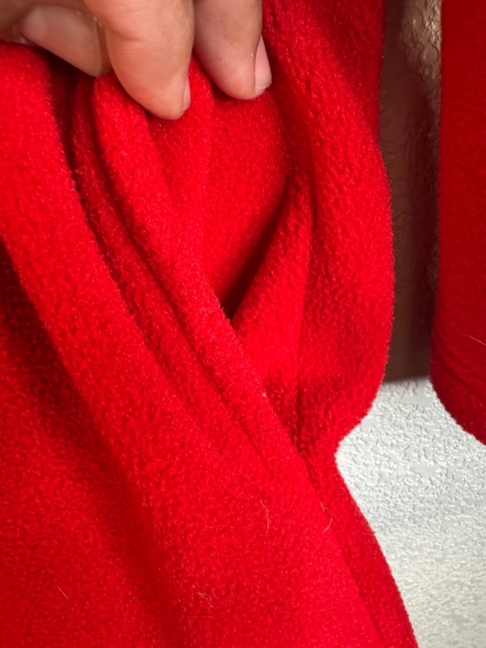 Lauren Ralph Lauren Red Vintage Women’s Pull Over Long Sleeve Fleece‎ Sweatshirt - Picture 5 of 9